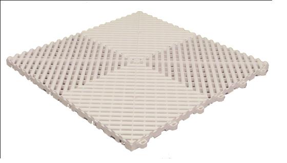 Swiss Style Ribbed Profile Garage Flooring Tiles Interlocking Workspace Tiles